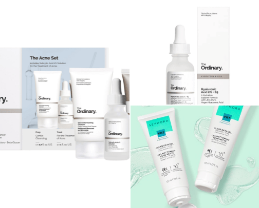 Skincare cover photo collage