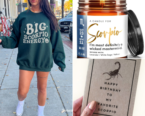 SCORPIO Season Gift Ideas ♏️ cover photo collage