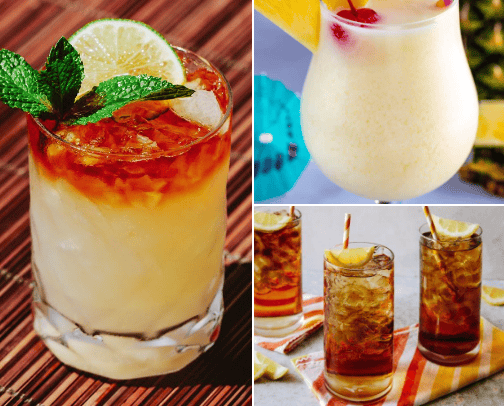 Fav cocktails 🍹 cover photo collage