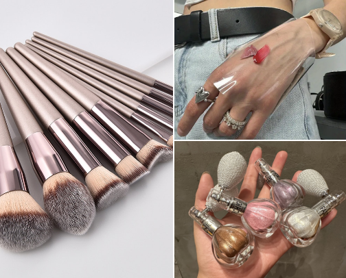 Makeup I accesories & products cover photo collage