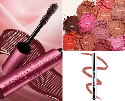 Christmas party makeup cover photo collage