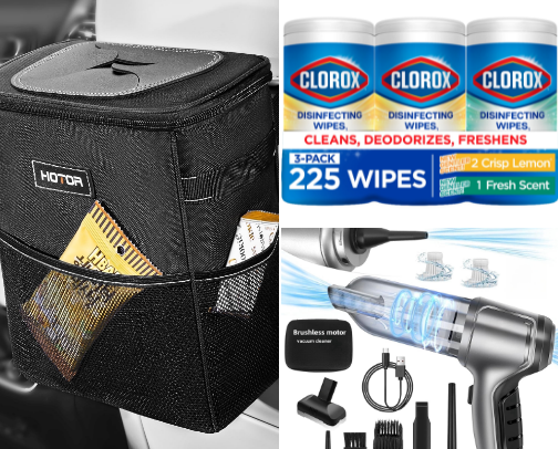 Car Essentials Every Woman Needs for a Clean & Organized Ride #Walmartpartner cover photo collage