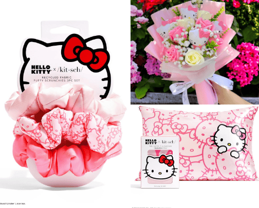 Hello kitty stuff 🎀 cover photo collage