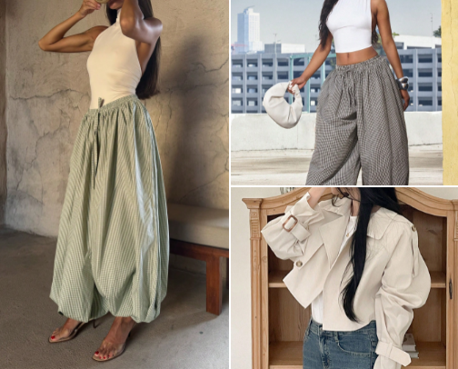 Cute minimalist casual outfit cover photo collage