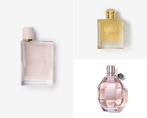 perfumes and body spray cover photo collage