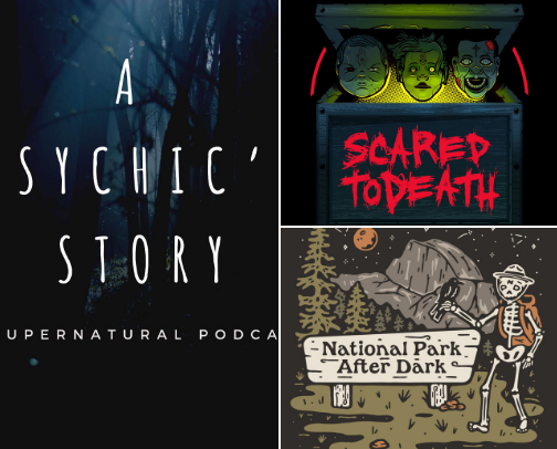 Spiritual/Paranormal Podcasts cover photo collage