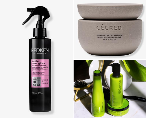 Hair care cover photo collage