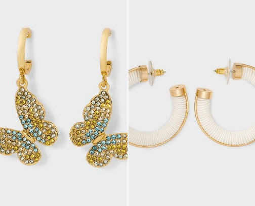 Butterflies are back! Newest SUGARFIX by BaubleBar earrings at Target cover photo collage