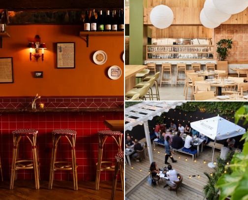 outdoor bars cover photo collage