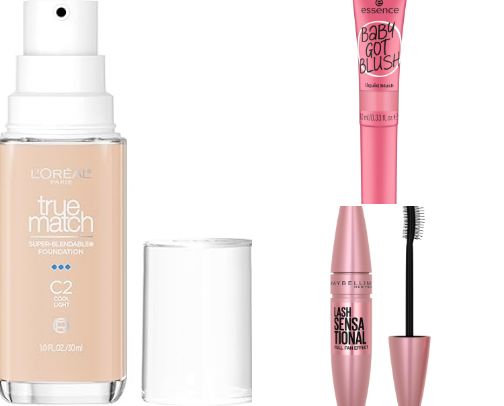 Drugstore makeup💄 cover photo collage