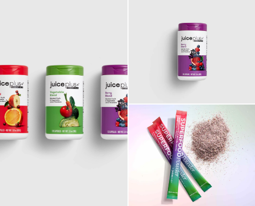 Juice Plus cover photo collage