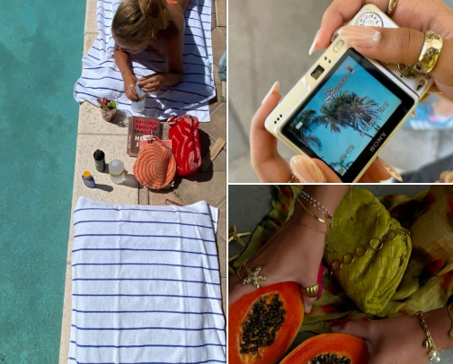 Summer Aesthetic cover photo collage