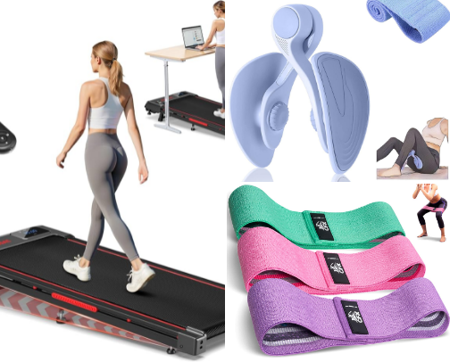 Fitness essentials at home! cover photo collage