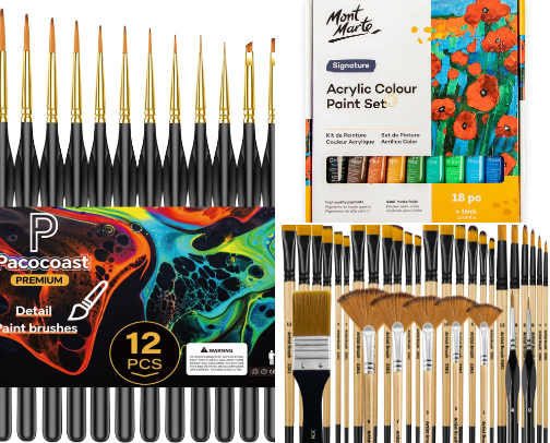 Painting supplies 🎨🙌🏻 cover photo collage