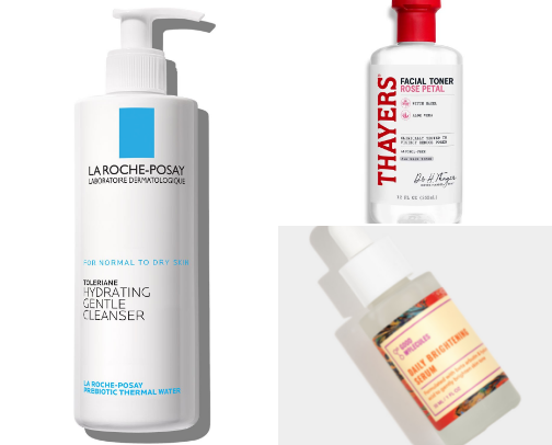 My Simple Glow Routine: Bright, Hydrated & Confident Skin. ✨ cover photo collage