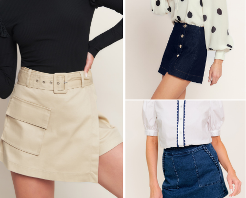 Short. Skirt. Skort cover photo collage