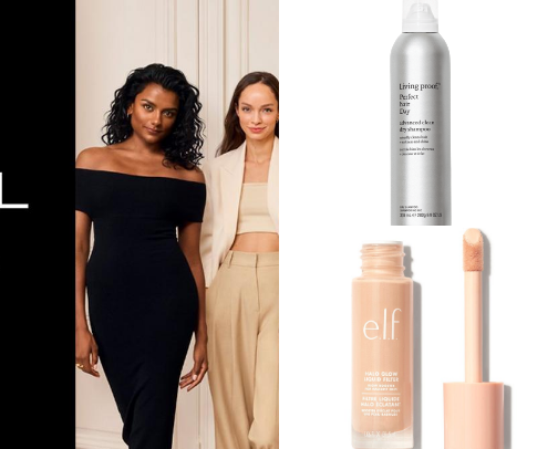 I’m just a girl: hair, makeup, and other beauty products cover photo collage