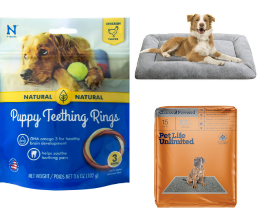 Top needed items for your puppy cover photo collage