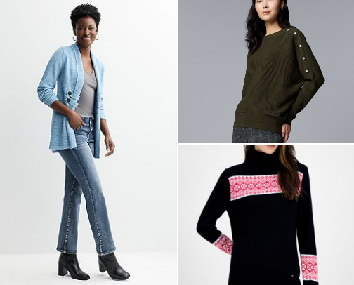 Cozy, Soft Sweaters, Smart Prices cover photo collage