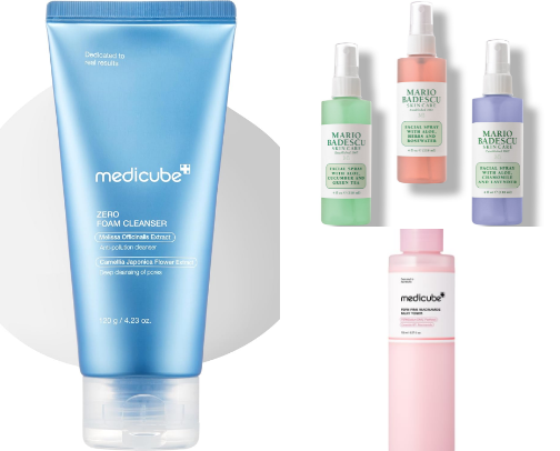 My recommended skincare products for women over 40 cover photo collage