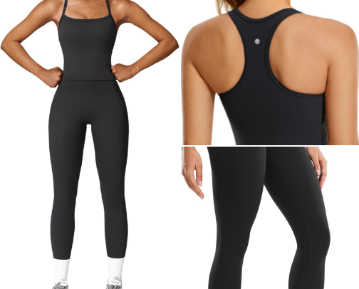 WORKOUT FAVS for someone who lives in athletic clothing cover photo collage