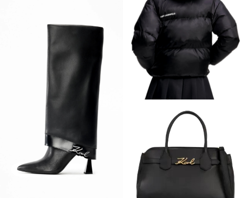 We love Karl Lagerfeld cover photo collage