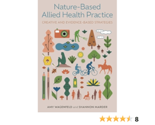 Nature therapy books cover photo collage