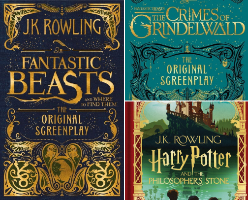 The 13 Essential Books for Every Wizarding World Fan's Shelf cover photo collage