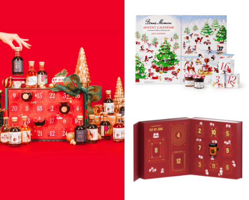 Advent calendars for 2025 are filled with wine, gourmet food, spirits, and pet treats that bring daily festive surprises, making the holiday countdown joyful and tasty for everyone. cover photo collage