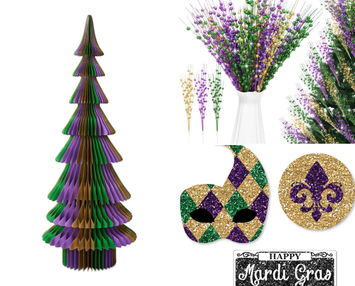 Mardi Gras cover photo collage