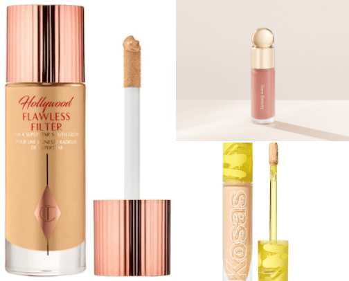 Glowing skin cover photo collage