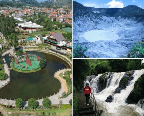 Tourist destination in Indonesia cover photo collage