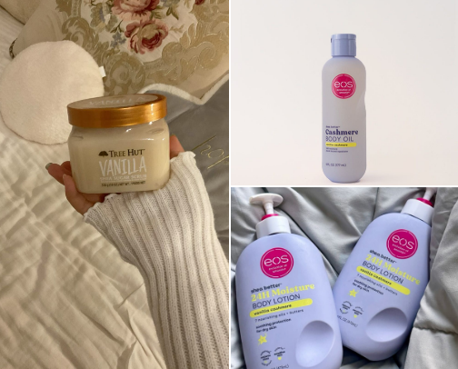 weekly vanilla shower reset🧖🏼‍♀️🫧🍦 cover photo collage