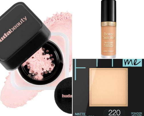 makeup product for a smooth base cover photo collage