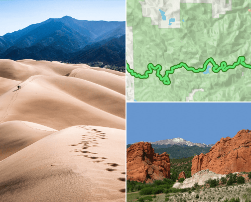 exploring Colorado 🚵🏼‍♀️🌿🏔️🏂 cover photo collage