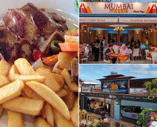 Lanzarote restaurants. cover photo collage