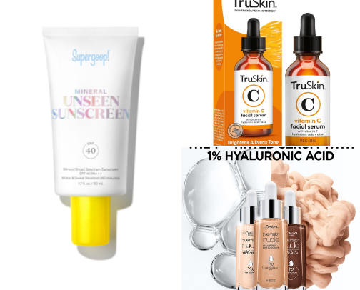 15 Best On-The-Go Summer Glow Products on Amazon for the SPF Beauty Trend Blowing Up on Pinterest Right Now cover photo collage