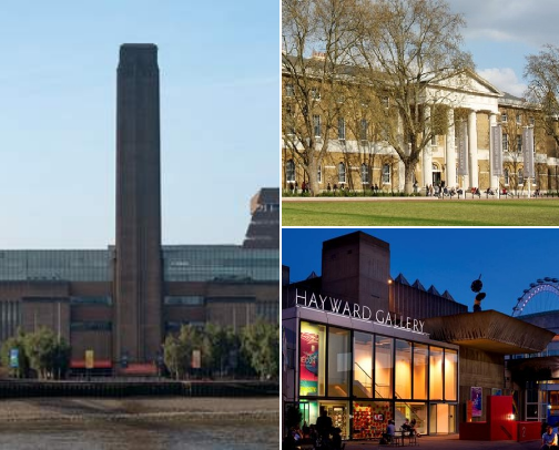 Art Spaces in London for Slow Looking cover photo collage