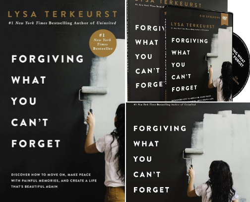 Forgiving What You Can't Forget: Discover How to Move On, Make Peace with Painful Memories, and Create a Life That's Beautiful Again cover photo collage