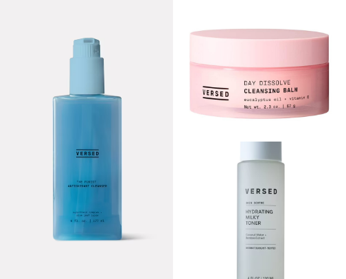 Versed Skincare cover photo collage