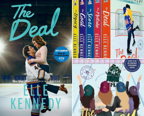 Must-read hockey romances 🏒 cover photo collage