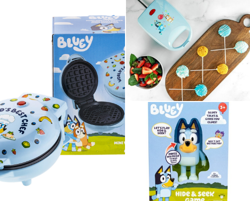 Our favourite Bluey items cover photo collage