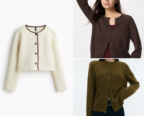 Women's Trendy Cardigan cover photo collage