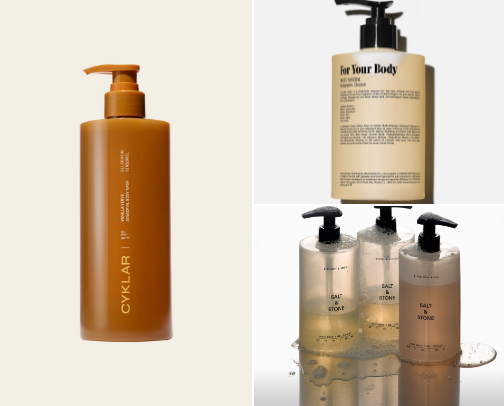 Best luxury body washes cover photo collage