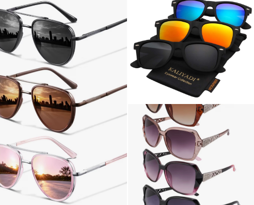 Summer sunglass favorites cover photo collage