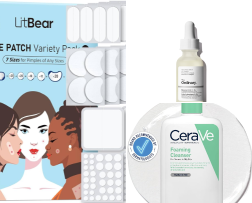 skin/hair care cover photo collage