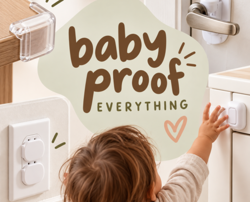 Baby proof EVERYTHING cover photo collage