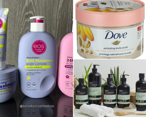 Skincare for Body cover photo collage