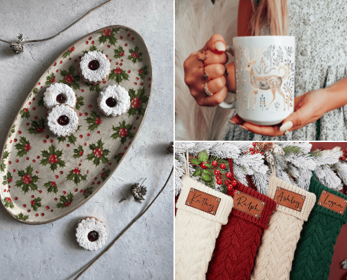 holiday decor cover photo collage