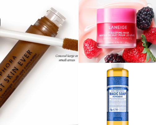 My favorite beauty recs cover photo collage